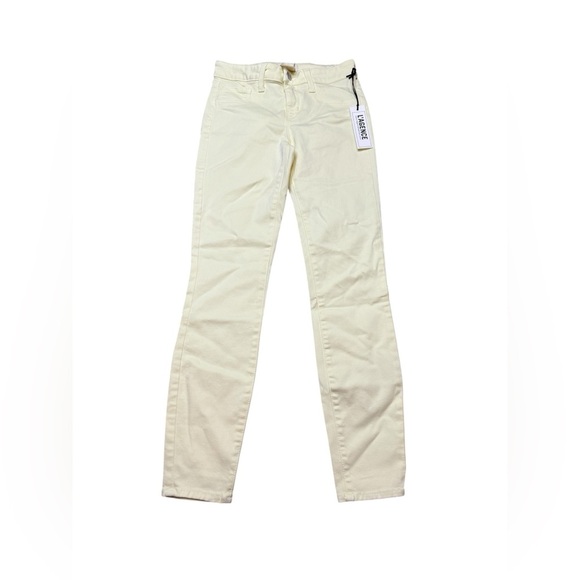 👖 L’AGENCE Pale Yellow Skinny Jeans Women’s Size 25 NWT 🌼✨ - Picture 1 of 4